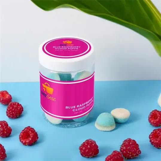 SugarSpot Large Jar Blue Raspberry Cloud Puffs