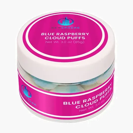 SugarSpot Small Jar Blue Raspberry Cloud Puffs — view 2