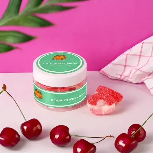 SugarSpot Small Jar Sour Cherry Rings