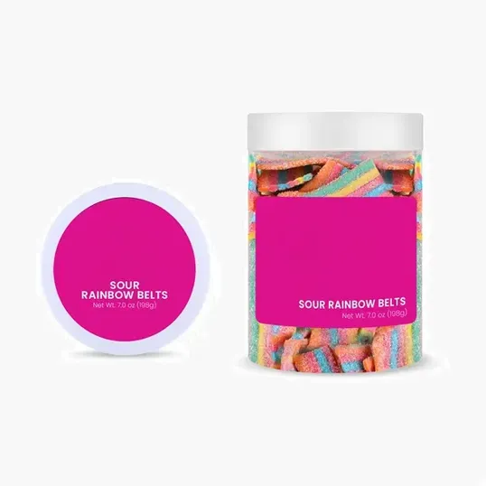 SugarSpot Large Jar Sour Rainbow Belts — view 4