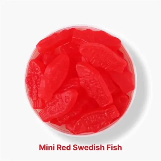 Small Jar Mini Red Swedish Fish — view 3