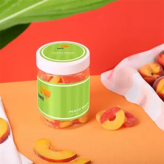 Albanese Gummi Peach Rings Large Jar