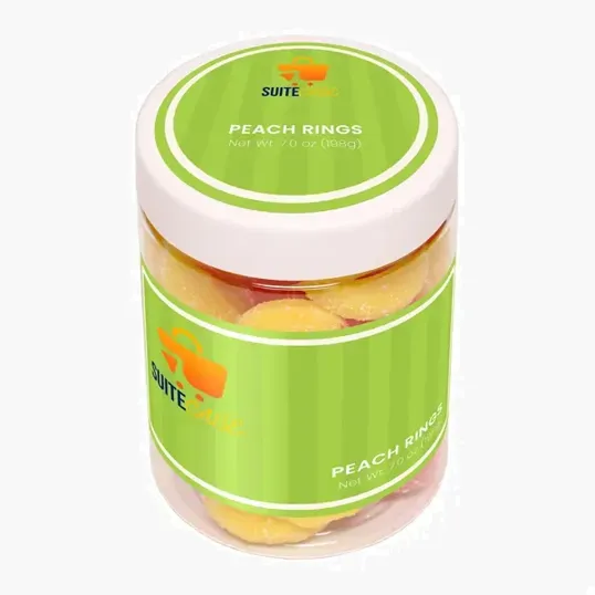 Albanese Gummi Peach Rings Large Jar — view 2