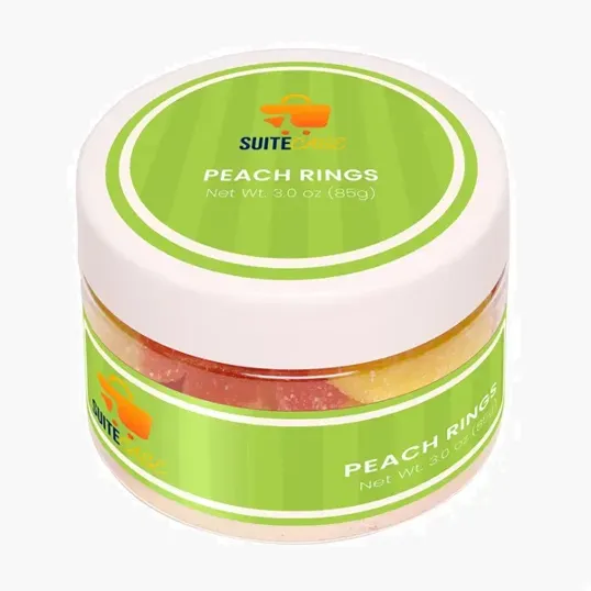 Albanese Gummi Peach Rings Small Jar — view 2