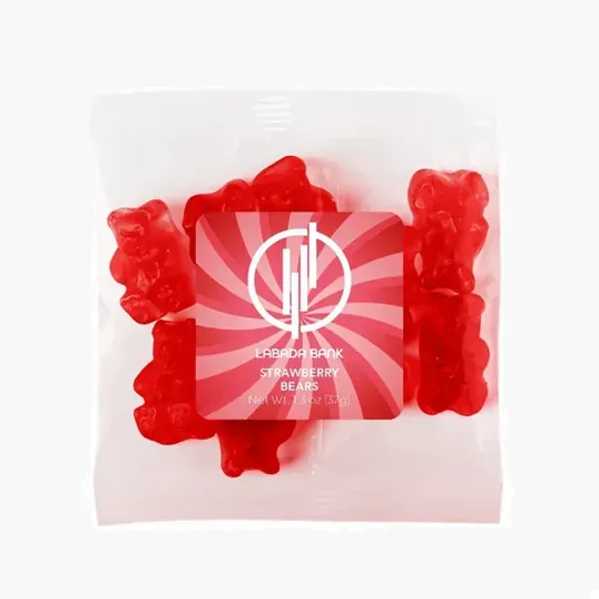 SugarSpot Albanese Strawberry Gummi Bears Taster Packet — view 3