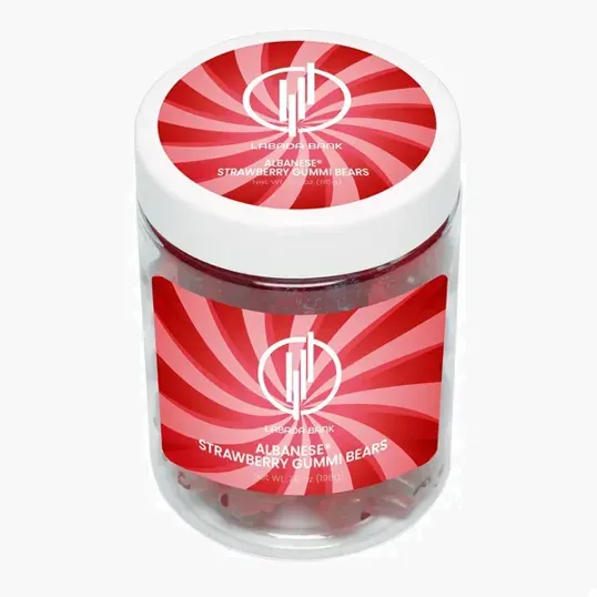 Albanese Strawberry Gummi Bears, Large Jar — view 3