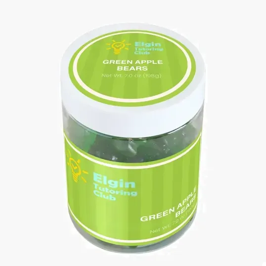Albanese Green Apple Gummi Bears, Large Jar
