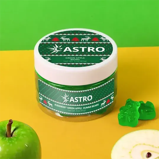 Albanese Green Apple Gummi Bears: Small Jar — view 2
