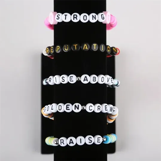 Custom Beaded Friendship Bracelet — view 3