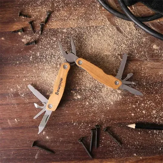 Natural Bamboo Multi-Tool with Pouch