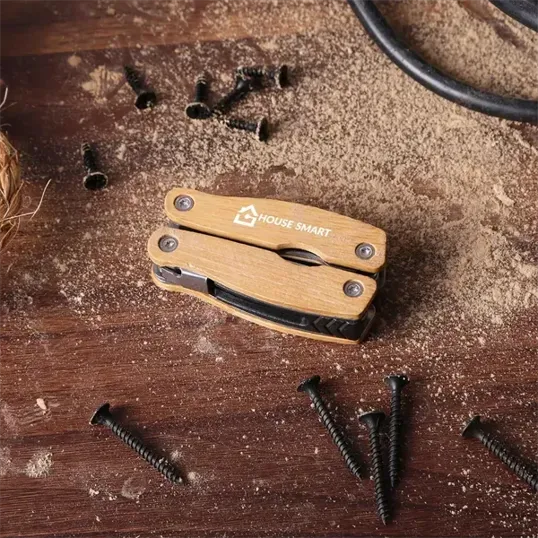 Natural Bamboo Multi-Tool with Pouch — view 2