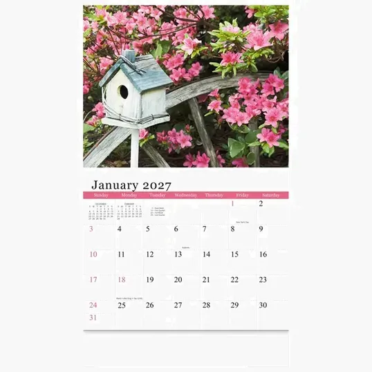 Gardens Wall Calendar: 2027 Stapled — view 5