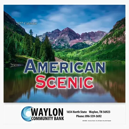 American Scenic Wall Calendar: 2027 Stapled — view 3