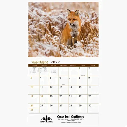 Wildlife Wall Calendar: 2027 Stapled — view 2