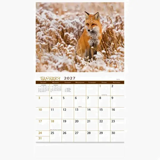 Wildlife Wall Calendar: 2027 Stapled — view 5