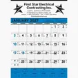 Commercial Contractor Calendar: Blue & Black 2027