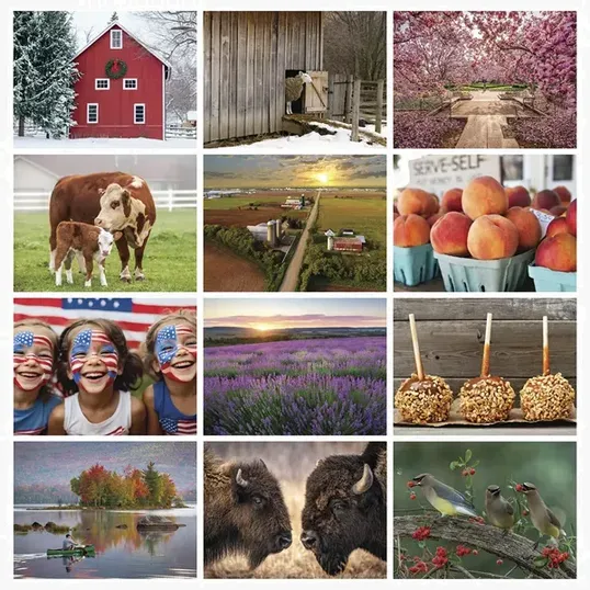 The Old Farmer's Almanac Country 2027 Stapled Wall Calendar — view 3