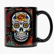 Denwell Full Color 11 oz Black Ceramic Mug — view 2