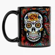 Denwell Full Color 11 oz Black Ceramic Mug — view 3