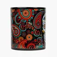 Denwell Full Color 11 oz Black Ceramic Mug — view 4