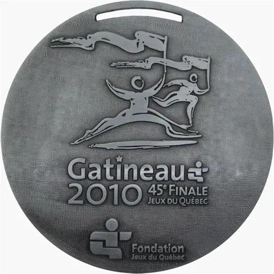 Diestruck Antiqued Medals — Custom Shape Metal Awards — view 6
