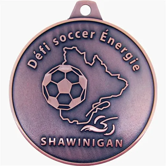 Diestruck Antiqued Medals — Custom Shape Metal Awards — view 8