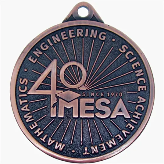 Diestruck Antiqued Medals — Custom Shape Metal Awards — view 9
