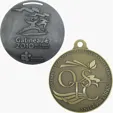 Diestruck Antiqued Medals — Custom Shape Metal Awards