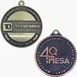 Diestruck Antiqued Medals — Custom Shape Metal Awards — view 3