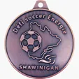 Diestruck Antiqued Medals — Custom Shape Metal Awards — view 8
