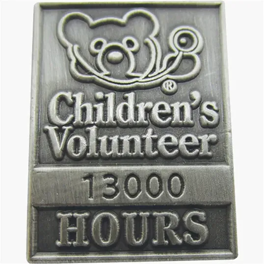 Die Struck Antiqued Lapel Pins — view 3