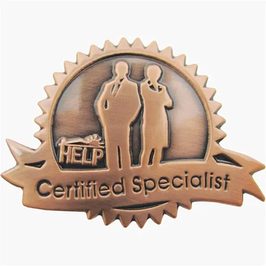 Die Struck Antiqued Lapel Pins — view 4