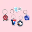 BCG Creations Diestruck Soft Enamel Keychain, 1.75" x 1.75"