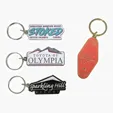 BCG Creations Diestruck Soft Enamel Keychain, 2" x 1" — view 2