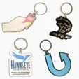 BCG Creations Diestruck Soft Enamel Keychain, 2" x 2" — view 2