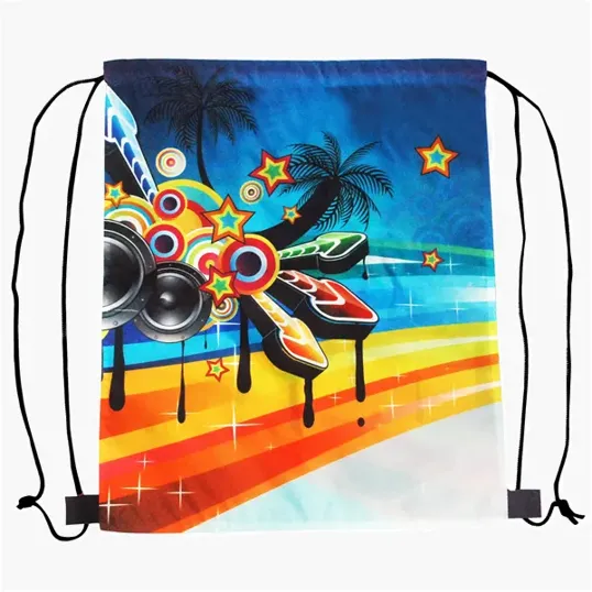 BCG Creations 210D Polyester Drawstring Bag, 14" x 17"