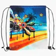 BCG Creations 210D Polyester Drawstring Bag, 14" x 17"