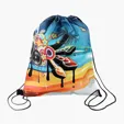BCG Creations 210D Polyester Drawstring Bag, 14" x 17" — view 2