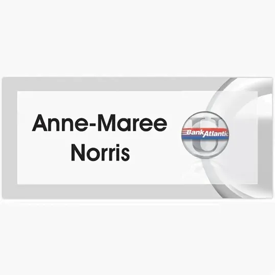 Fort Worth Full Color Plastic Name Badge