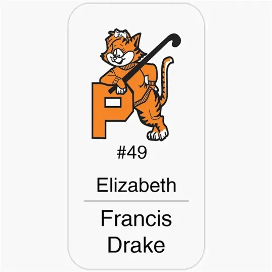 Fort Worth Plastic Name Badge, 3" x 1.5"