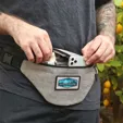 Heathered Fanny Pack with Vegan Leather Back — view 2