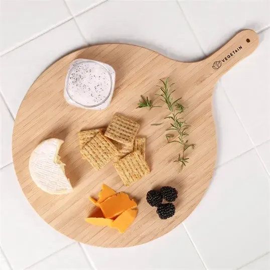 Bamboo Pizza Peel Charcuterie Board