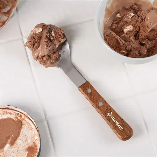 Creamery Ice Cream Spade, Stainless Steel with Wood Handle — view 4
