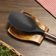 Noble Teak Wood Spoon Rest — view 2