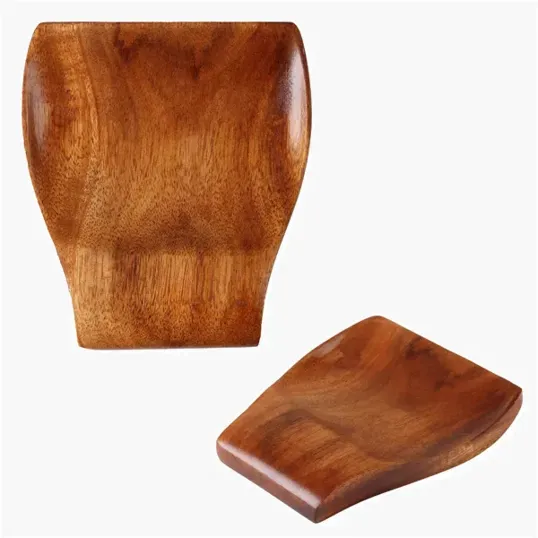 Noble Teak Wood Spoon Rest — view 3