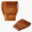 Noble Teak Wood Spoon Rest — view 3