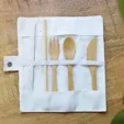 Chun Bamboo Cutlery Set in Pouch