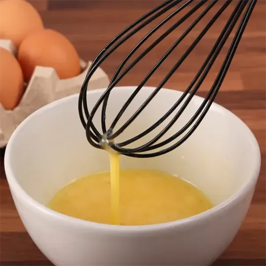 Stainless and Silicone Kitchen Whisk — view 2