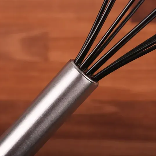 Stainless and Silicone Kitchen Whisk — view 3