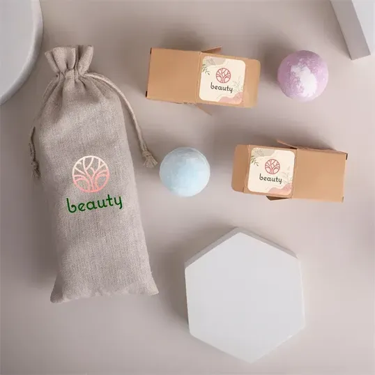 Mixie Luxury Bath Bombs 2 Piece Set in Jute Bag — view 10